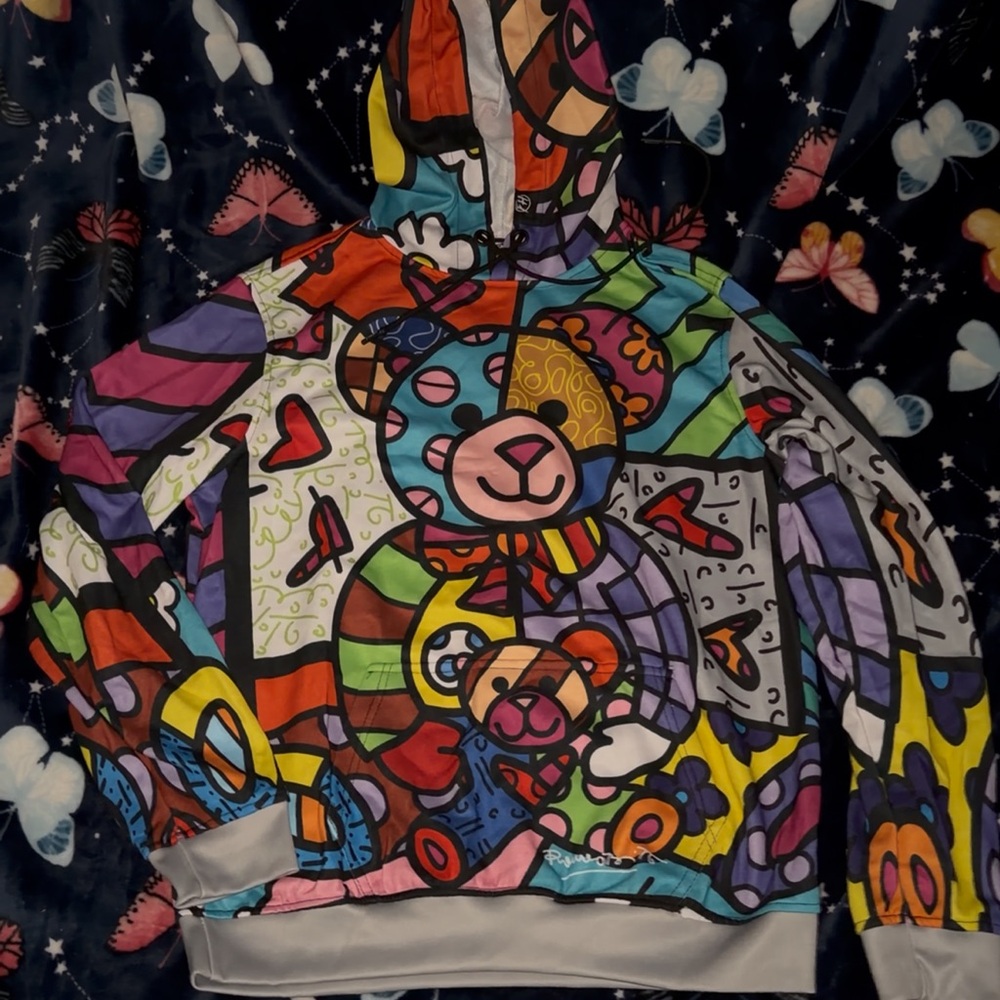 Romero Britto Bear Print Women's Sweater